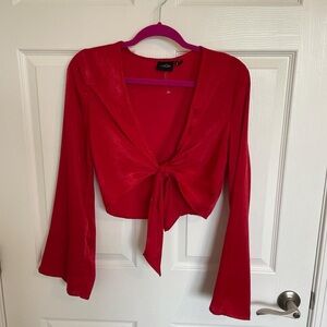 Urban Outfitters Scarlet Tie-Front Blouse